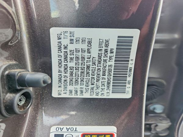 2016 HONDA CRV EX