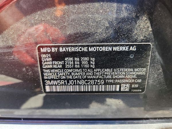 2022 BMW 330I