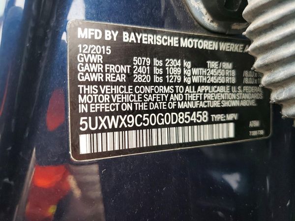 2016 BMW X3