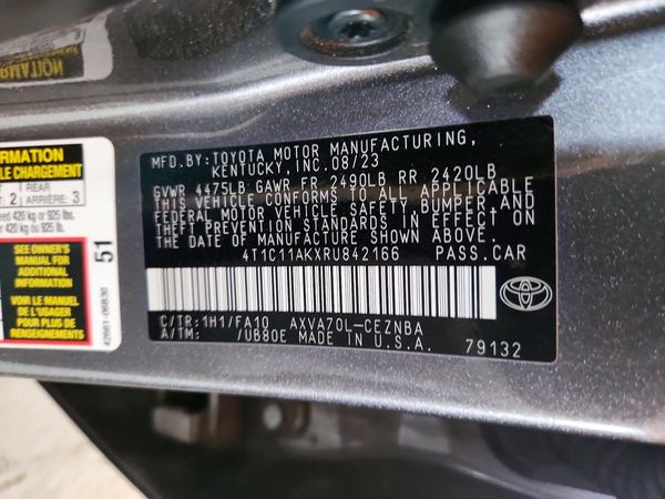 2024 TOYOTA CAMRY LE