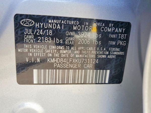 2019 HYUNDAI ELANTRA