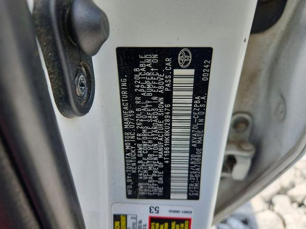 2019 TOYOTA CAMRY