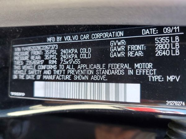 2012 VOLVO XC60