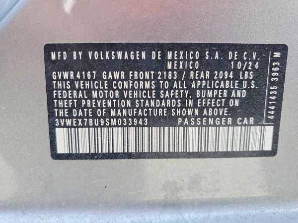2025 VOLKSWAGEN JETTA SE