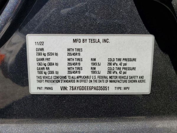 2023 TESLA MODEL Y