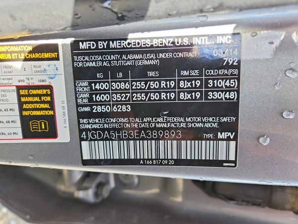 2014 MERCEDES-BENZ ML ML350 4-MATIC