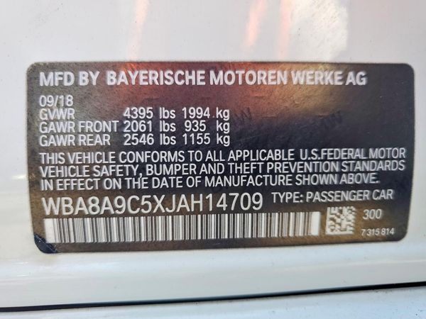 2018 BMW 320