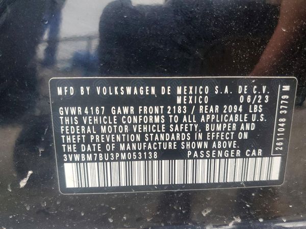 2023 VOLKSWAGEN JETTA Sport