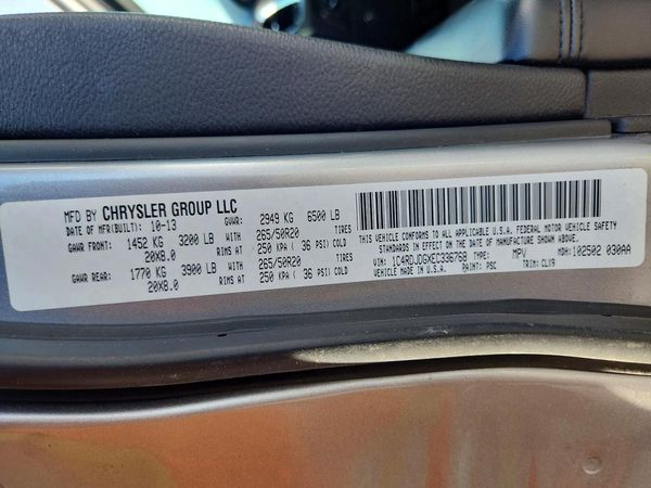 2014 DODGE DURANGO LIMITED AWD