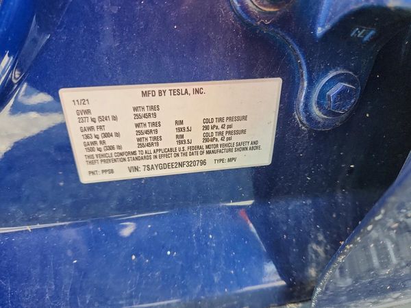 2022 TESLA MODEL Y