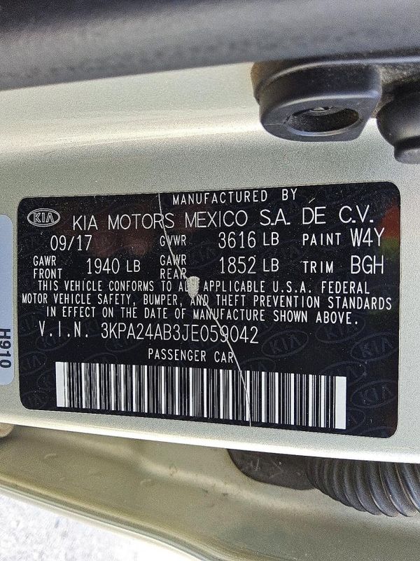 2018 KIA RIO LX, S