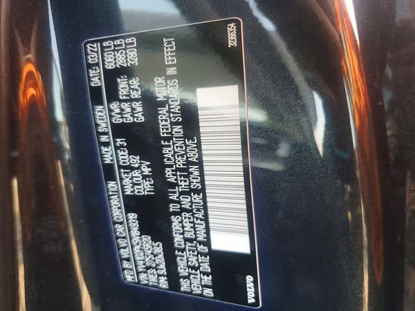 2022 VOLVO XC90 Momentum (excl S60)