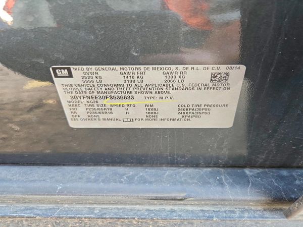 2015 CADILLAC SRX Luxury