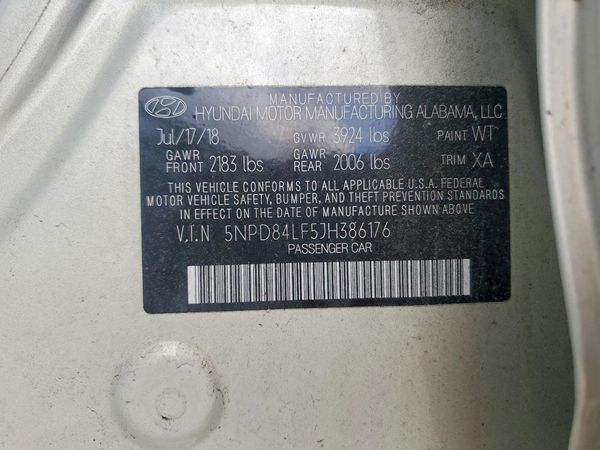 2018 HYUNDAI ELANTRA