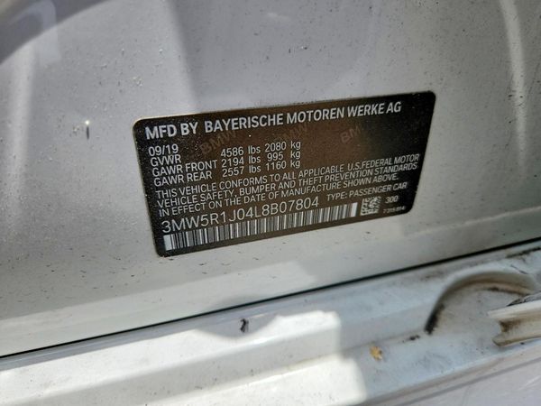 2020 BMW 330I NA