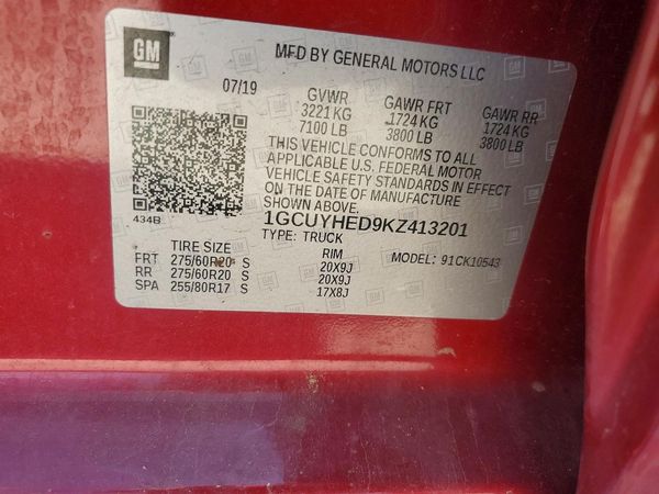 2019 CHEVROLET SILVERADO High Country