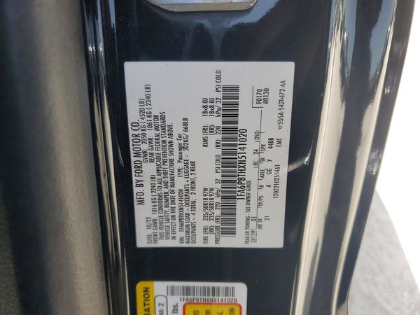 2022 FORD MUSTANG I4 Coupe