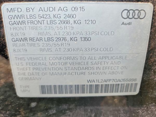 2016 AUDI Q5 quattro Premium Plus