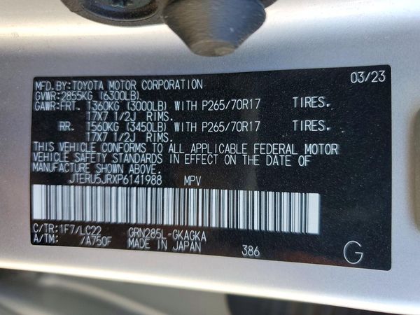 2023 TOYOTA 4RUNNER TRD offroad Prem