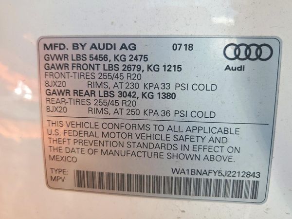 2018 AUDI Q5