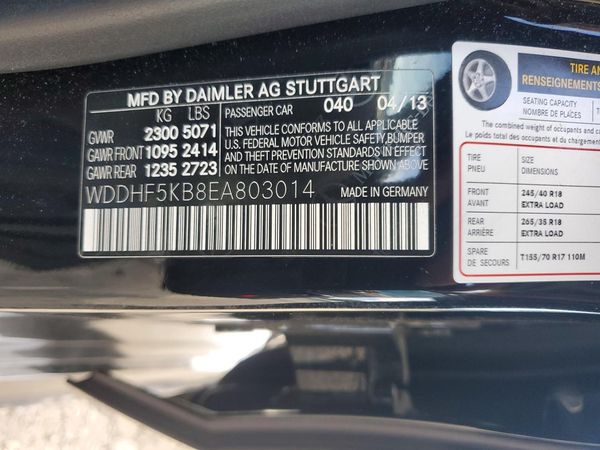 2014 MERCEDES-BENZ E E350