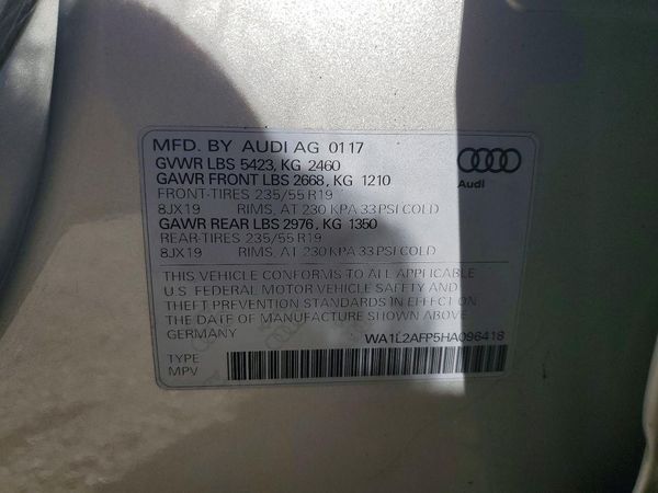 2017 AUDI Q5 quattro Premium Plus