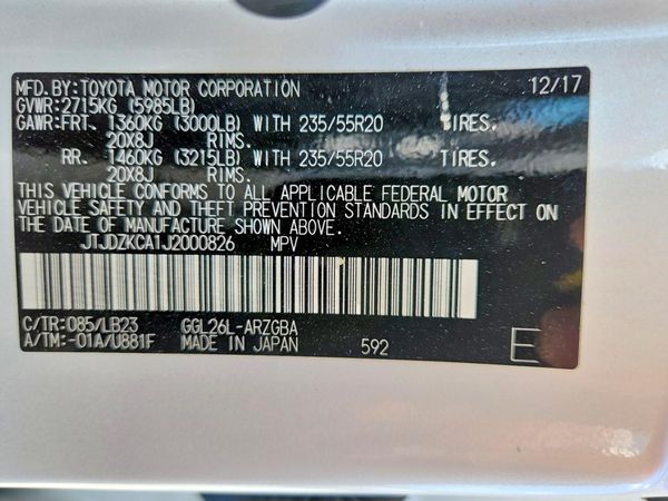 2018 LEXUS RX 350/350 F Sport