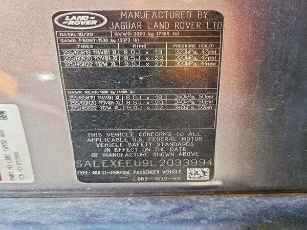 2020 LAND ROVER 110 110 X