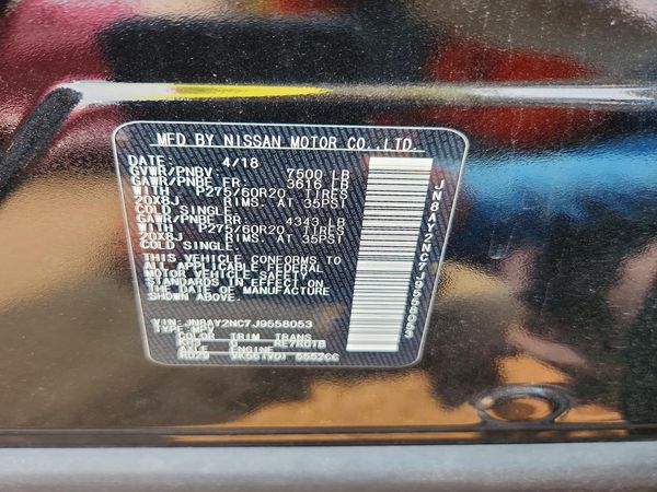 2018 NISSAN ARMADA