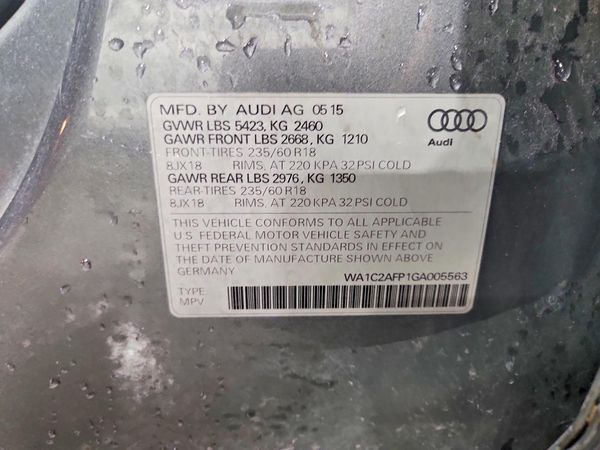 2016 AUDI Q5