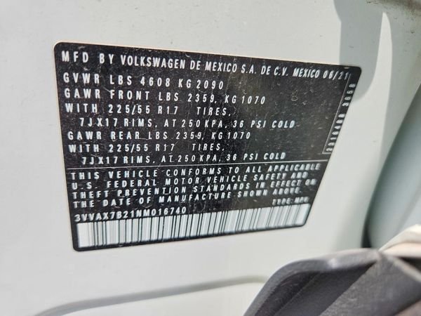 2022 VOLKSWAGEN TAOS 4Motion S