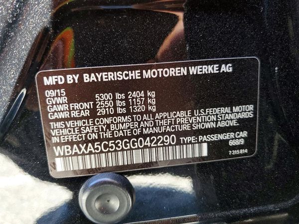2016 BMW 535