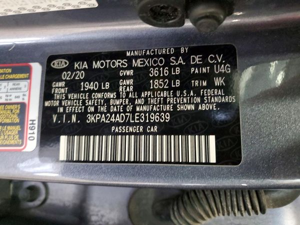 2020 KIA RIO LX, S