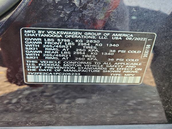 2023 VOLKSWAGEN ATLAS CROSS SPORT