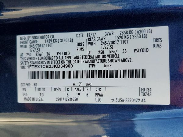 2018 FORD F150