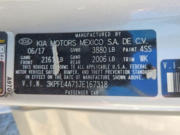 2018 KIA FORTE LX Pop,S,EX