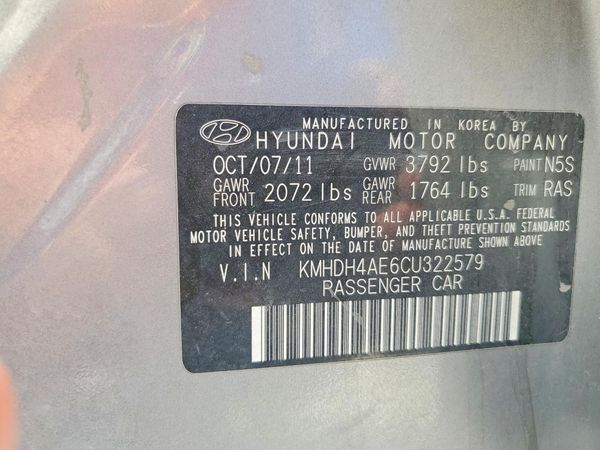 2012 HYUNDAI ELANTRA GLS(Middle grade)