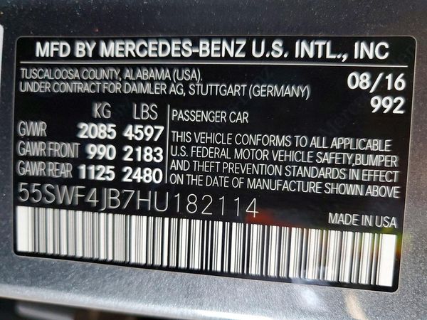 2017 MERCEDES-BENZ C C300