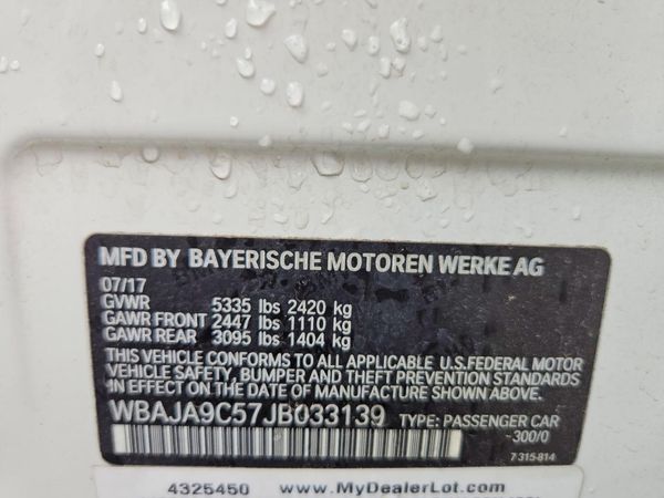 2018 BMW 5 SERIES