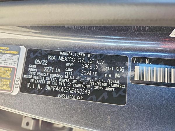 2022 KIA FORTE GT
