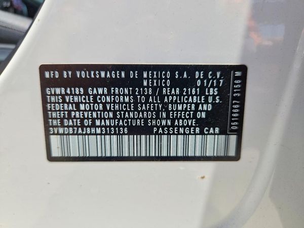 2017 VOLKSWAGEN JETTA SE