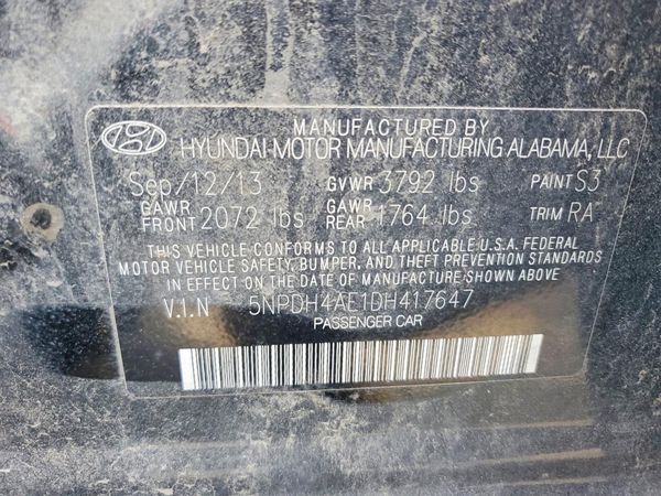 2013 HYUNDAI ELANTRA