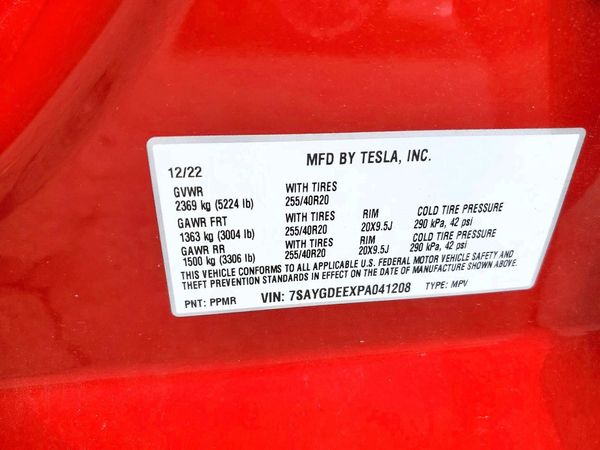 2023 TESLA MODEL Y