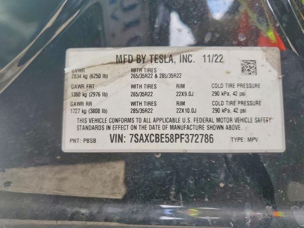 2023 TESLA MODEL X