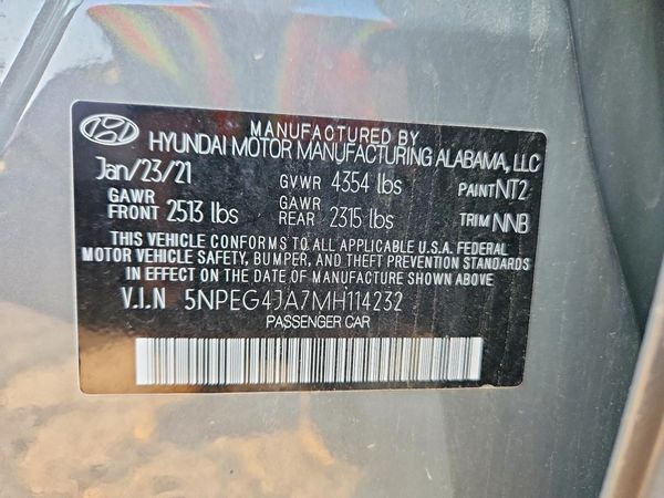 2021 HYUNDAI SONATA