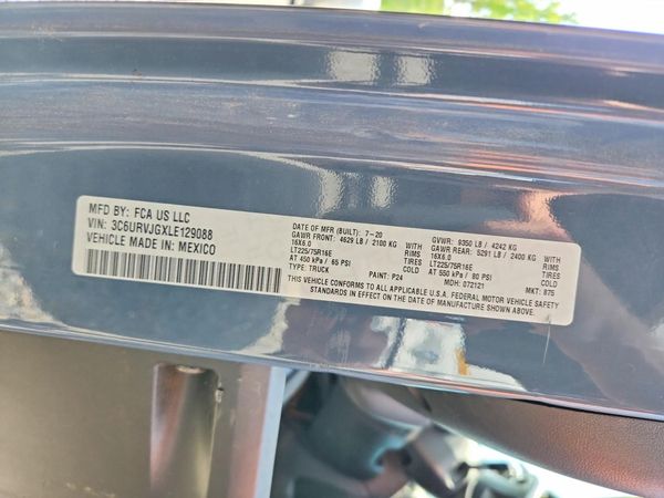2020 RAM PROMASTER 1500 VF