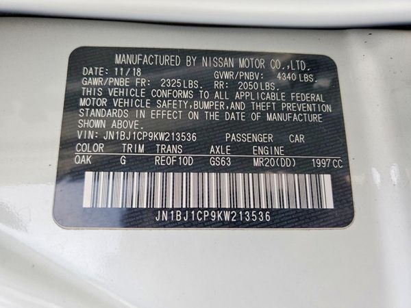 2019 NISSAN ROGUE SPORT