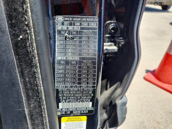 2018 LAND ROVER RANGE ROVER EVOQUE SE/SE Premium