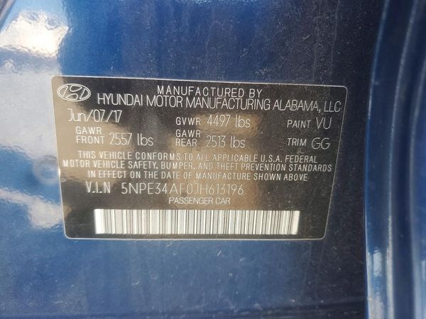 2018 HYUNDAI SONATA