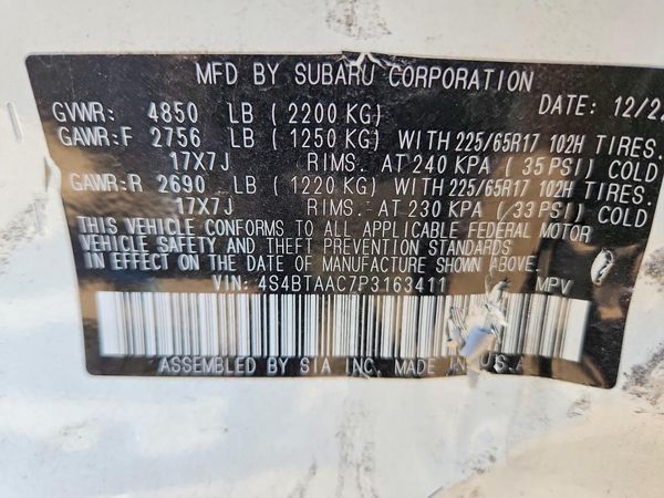 2023 SUBARU OUTBACK Base